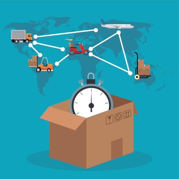 Dashboard showing real-time international shipment tracking milestones